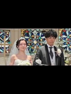 [x]B1- 金久保芽衣、ウエディングドレス姿を披露 下田裕太選手との結婚式&事務所移籍を報告 - YouTube
