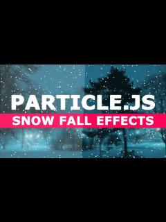 [x]Snow Fall Effects by Particle.Js - Javascript particle animation Effect ...