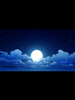 [x]Starry Sky Moon Wallpaper