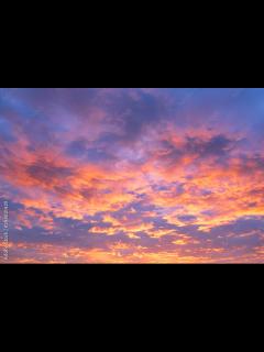 [x]Fiery orange sunset sky. Beautiful sky. Beautiful orange clouds on a ...