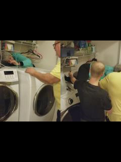 [x]This hilarious video of a grandmother getting stuck behind a dryer has ...