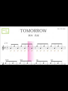 [x]TOMORROW ( 岡本真夜 ）key=C/Am ／ドレミで歌う楽譜【コード付き】 - YouTube