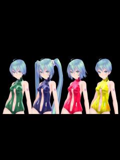 [x] Tdaシスターズ Tda式初音ミク Append水着 【モデル追加配布