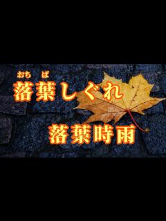 [x]落葉しぐれ( 落葉時雨 )漢譯+注音+卡拉OK(カラオケ) -演唱: 華Hana - YouTube