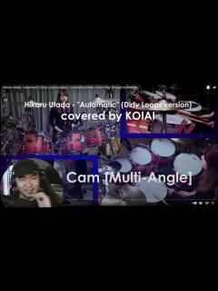 [x]Kanade Sato (Koiai) from Japan - 濃藍 - 佐藤 奏 - 宇多田ヒカル - Drum cam HEAVEN ...