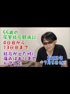 [x]55歳の尿管結石闘病記 4日目から13日目まで 結石が出た時に痛みはありませんでした - YouTube