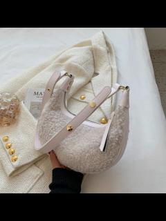 [x]KORELAN 도매 가방녀 2021 가을 겨울 양털 순색 패션 숄더 크로스백 빈티지 초승달 가방 대발 - 가격 변동 추적 그래프 ...