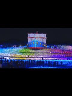 [x]「天空の船」で大海原へ なばなの里でイルミネーション始まる - YouTube