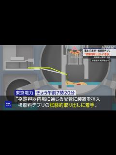 [x]東電 福島第一原発 核燃料デブリ取り出しに“着手”と発表 | NHK | 福島第一原発