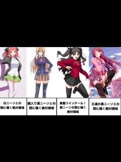 [x]【魅惑の隙間！】ナイスな絶対領域を持つキャラ10選！ - YouTube