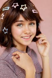 Free Photo | Pretty girl with hair clips