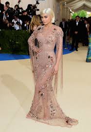Kylie Jenner in Naked Versace Dress at Met Gala 2017 - Kylie ...